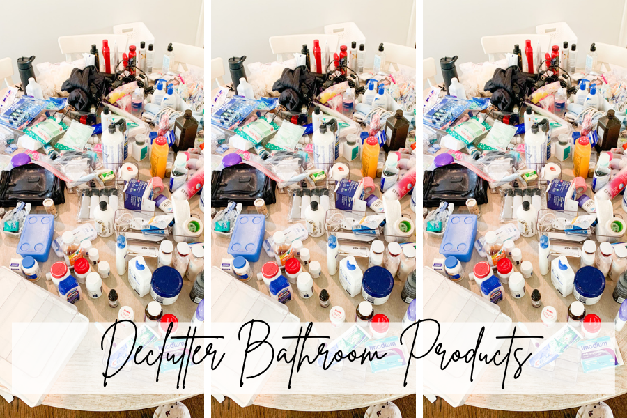 Declutter Bathroom Products