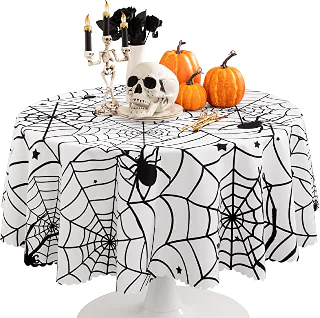 spider web table cloth