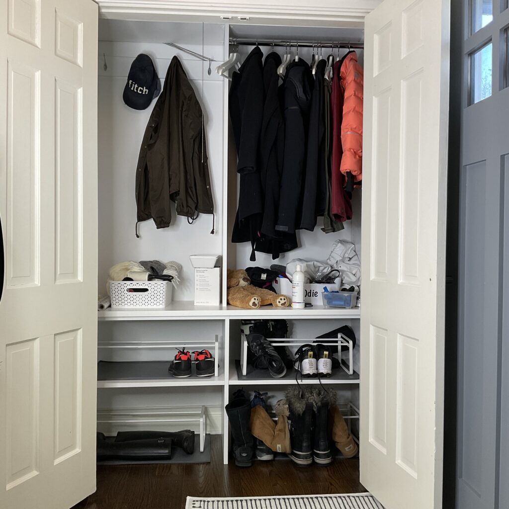 Entryway Closet Organization