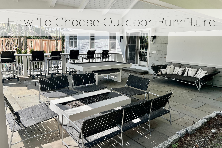 How to choose outdoor furniture