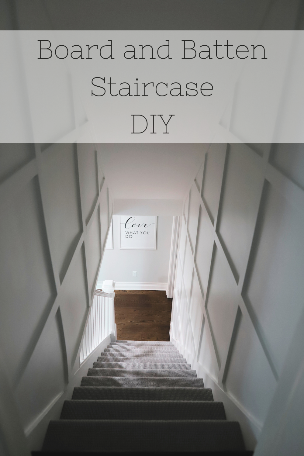 Board and Batten Staircase DIY