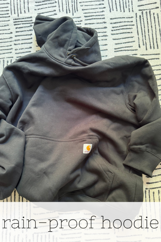 rain-proof hoodie